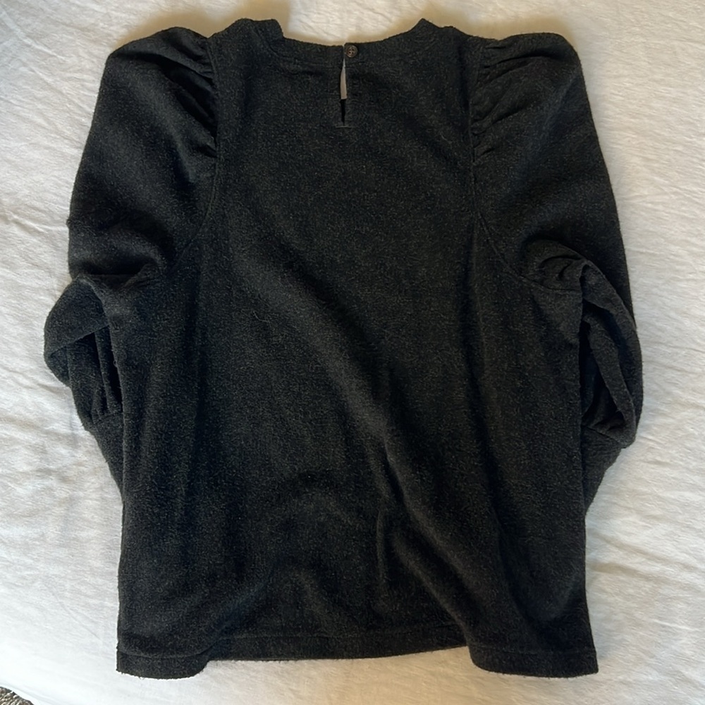 Madewell Puff Sleeve Detail Top - Picture 4 of 5